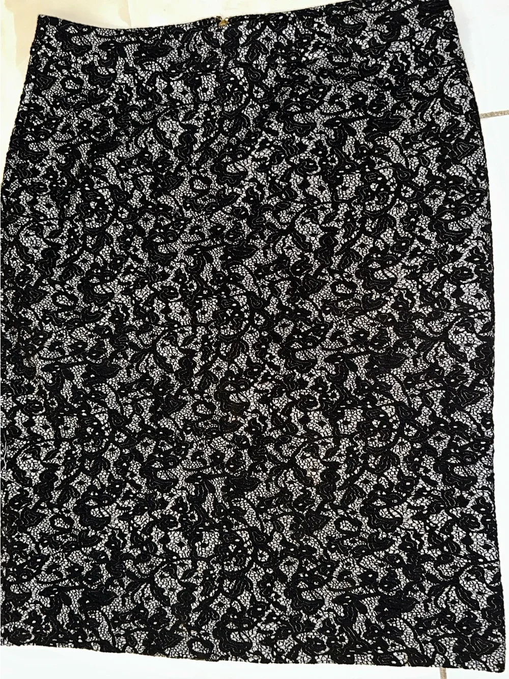 Michael Kors Black and Gray Patterned Skirt